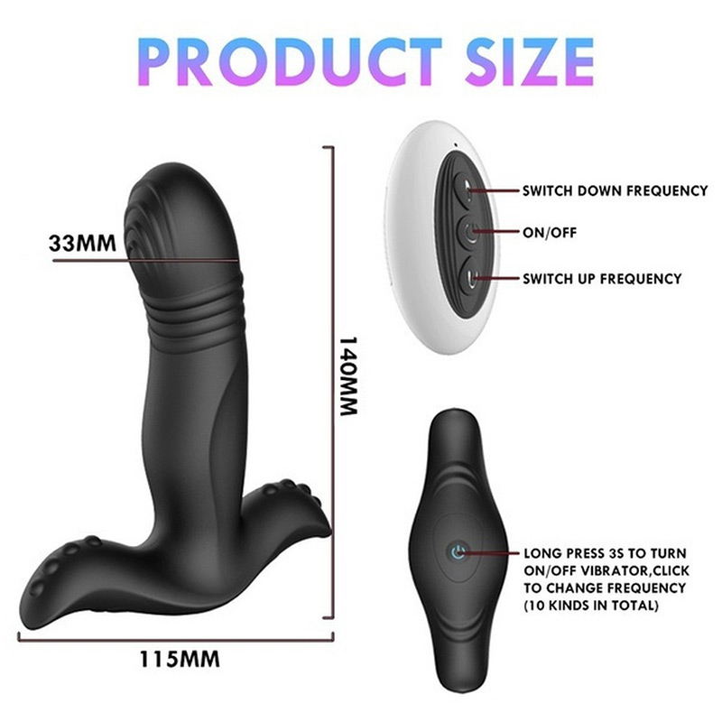 Vibrator z analnim čepom